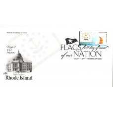 #4319 FOON: Rhode Island State Flag Artcraft FDC