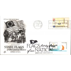#4319 FOON: Rhode Island State Flag Dual Artcraft FDC