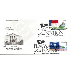 #4320 FOON: South Carolina State Flag Dual Artcraft FDC
