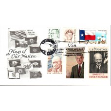 #4323 FOON: Texas State Flag Combo Artcraft FDC