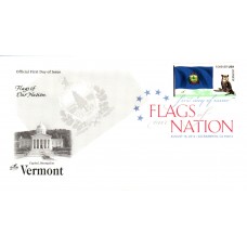 #4325 FOON: Vermont State Flag Artcraft FDC