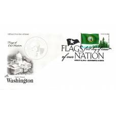 #4328 FOON: Washington State Flag Artcraft FDC