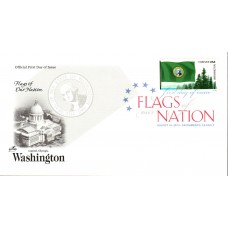 #4328 FOON: Washington State Flag Artcraft FDC