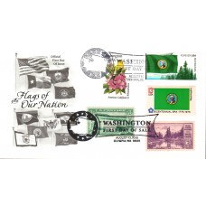 #4328 FOON: Washington State Flag Combo Artcraft FDC