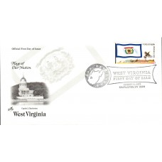 #4329 FOON: West Virginia State Flag Artcraft FDC