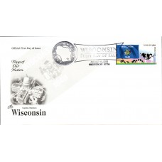 #4330 FOON: Wisconsin State Flag Artcraft FDC