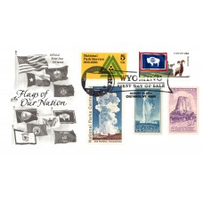 #4331 FOON: Wyoming State Flag Combo Artcraft FDC