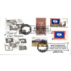 #4331 FOON: Wyoming State Flag Combo Artcraft FDC