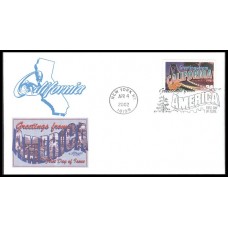 #3565 Greetings From California Artmaster FDC