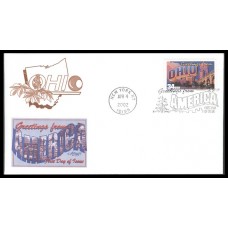 #3595 Greetings From Ohio Artmaster FDC