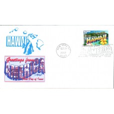 #3706 Greetings From Hawaii Artmaster FDC