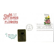 #1999 Washington Birds - Flowers Artopages FDC
