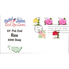 #3052E Pink Rose Combo Artopages FDC