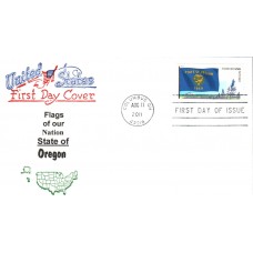 #4316 FOON: Oregon State Flag Artopages FDC