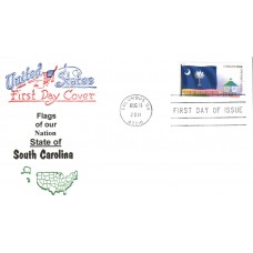 #4320 FOON: South Carolina State Flag Artopages FDC