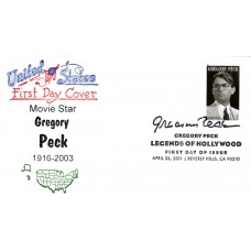 #4526 Gregory Peck Artopages FDC