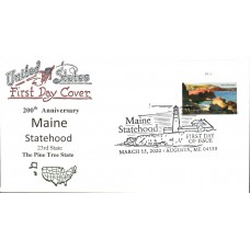 #5456 Maine Statehood Artopages FDC