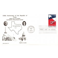 #2204 Republic of Texas Ashley FDC