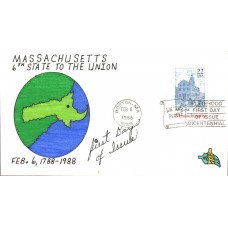 #2341 Massachusetts Statehood ASP FDC