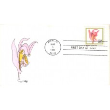#2076 Wild Pink Orchid ATLPS FDC
