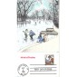 #3117 Christmas Skaters Barre FDC