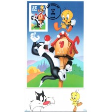 #3204 Sylvester and Tweety Barre FDC