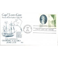 #1732-33 Captain James Cook Bazaar FDC