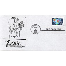 #2535 Love - Earth Beaver FDC