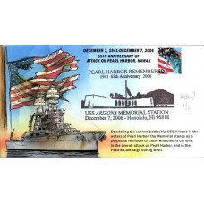 USS Arizona - Pearl Harbor Bevil Cover