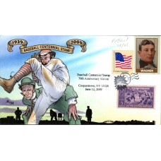 Baseball Centennial Stamp Bevil Cover