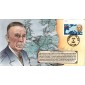 #3141 The Marshall Plan Plate Bevil FDC