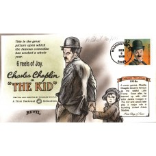 #3183a Charlie Chaplin Bevil FDC