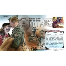 #3186a World War II Bevil FDC