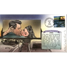 #3187i Drive-in Movies Artist Proof Bevil FDC