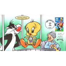 #3204 Sylvester and Tweety Artist Proof Bevil FDC