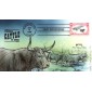 #3209h Western Cattle in Storm Artist Proof Bevil FDC