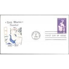 #1832 Edith Wharton Bittings FDC