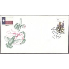 #1995 Texas Birds - Flowers Bittings FDC