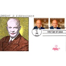 #2513 Dwight D. Eisenhower B Line FDC
