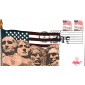 #2523 Flag Over Mt. Rushmore B Line FDC