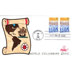 #2616 World Columbian Expo B Line FDC