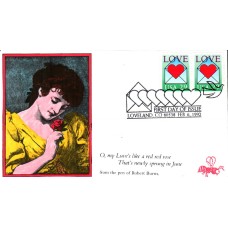 #2618 Love - Envelope B Line FDC