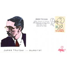 #2862 James Thurber B Line FDC