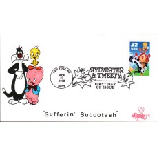 #3204 Sylvester and Tweety B Line FDC