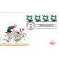 #3229 Green Bicycle B Line FDC