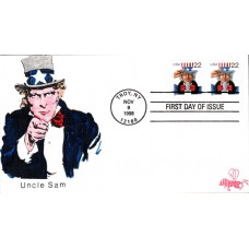 #3263 Uncle Sam B Line FDC