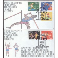 #2553-57 Summer Olympics Byrnes FDC Set