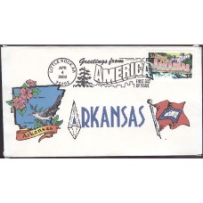 #3564 Greetings From Arkansas Byrnes FDC
