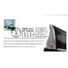 #3187g Tail Fins and Chrome CARS FDC