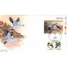 #RW55 Snow Goose Plate Chabrier FDC